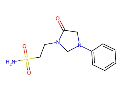 1-Imidazolidineethanesulfonamide, 5-oxo-3-phenyl- structure