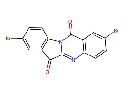 2,8-Dibromoindolo[2,1-b]quinazoline-6,12-dione structure