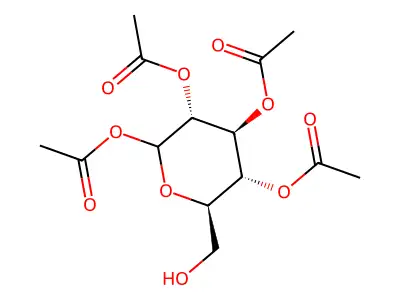 [(2R,3R,4S,5R,6S)-4,5,6-triacetyloxy-2-(hydroxymethyl)oxan-3-yl] acetate structure