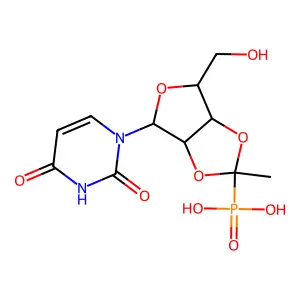 Uridine, 2',3'-O-(1-phosphonoethylidene)- (9CI) structure