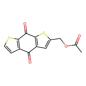 (4,8-Dioxo-4,8-dihydrobenzo[1,2-b:5,4-b']bisthiophen-2-yl)methyl acetate structure