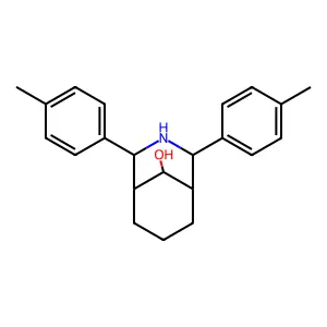2,4-Bis(4-methylphenyl)-3-azabicyclo[3.3.1]nonan-9-ol structure