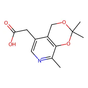 (2,2,8-Trimethyl-4h-[1,3]dioxino[4,5-c]pyridin-5-yl)acetic acid structure