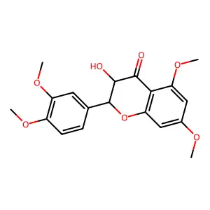 2-(3,4-Dimethoxyphenyl)-3-hydroxy-5,7-dimethoxy-2,3-dihydro-4H-chromen-4-one structure