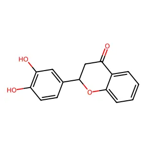 2-(3,4-Dihydroxyphenyl)-2,3-dihydro-4H-1-benzopyran-4-one structure