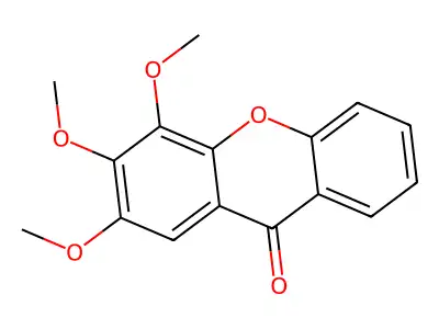 9H-Xanthen-9-one, 2,3,4-trimethoxy- structure