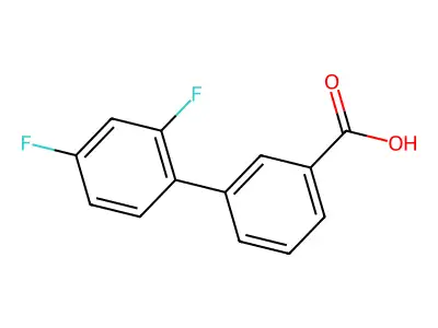 3-(2,4-difluorophenyl)benzoic Acid structure