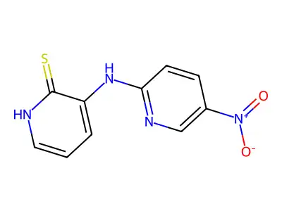 3-[(5-nitropyridin-2-yl)amino]-1H-pyridine-2-thione structure