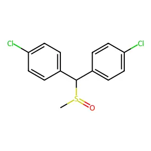Bis(p-chlorophenyl)methyl methyl sulfoxide structure