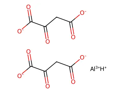 Aluminate(1-), bis(oxobutanedioate(2-)-O1,O2)-, hydrogen, (T-4)- structure
