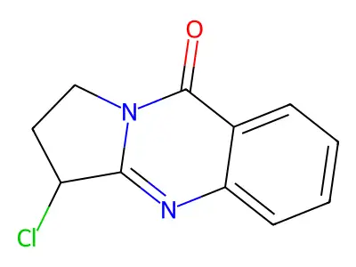 Pyrrolo[2,1-b]quinazolin-9(1H)-one, 3-chloro-2,3-dihydro- structure