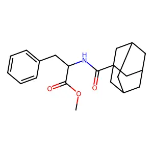 Methyl 2-(adamantanylcarbonylamino)-3-phenylpropanoate structure
