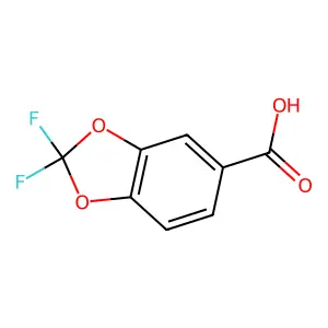 2,2-Difluoro-1,3-benzodioxole-5-carboxylic acid structure