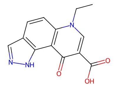 1H-Pyrazolo(3,4-f)quinoline-8-carboxylic acid, 6,9-dihydro-6-ethyl-9-oxo- structure