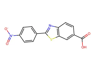 2-(4-Nitrophenyl)-1,3-benzothiazole-6-carboxylic acid structure