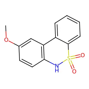 9-methoxy-6H-benzo[c][1,2]benzothiazine 5,5-dioxide structure