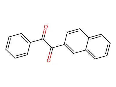 1-Naphthalen-2-yl-2-phenylethane-1,2-dione structure
