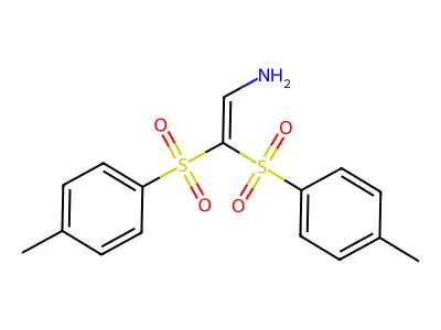 Ethenamine, 2,2-bis[(4-methylphenyl)sulfonyl]- structure