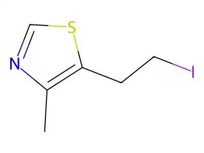 Thiazole, 5-(2-iodoethyl)-4-methyl- structure