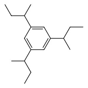 Benzene, 1,3,5-tris(1-methylpropyl)- structure