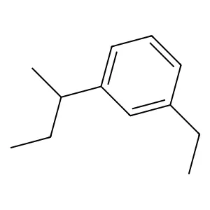 Benzene, 1-ethyl-3-(1-methylpropyl) structure