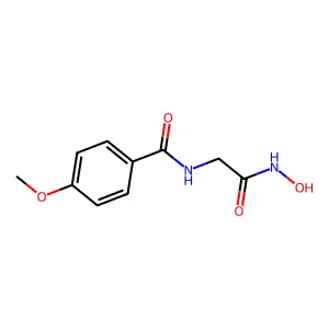 2-(4-甲氧基苯甲酰氨基)乙酰异羟肟酸 structure