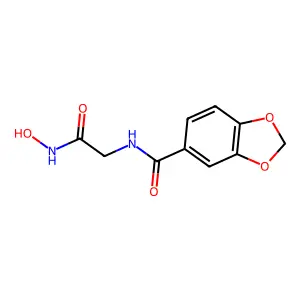Acetohydroxamic acid, 2-((1,3-benzodioxol-5-YL)carboxamido)- structure