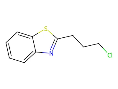 Benzothiazole, 2-(3-chloropropyl)- structure