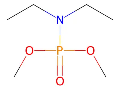 Dimethyl N,N-diethylphosphoramidate structure