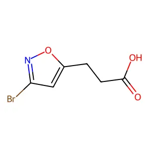 3-(3-Bromoisoxazol-5-yl)propanoic acid structure