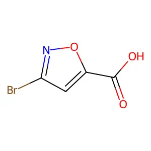 3-Bromoisoxazole-5-carboxylic acid structure