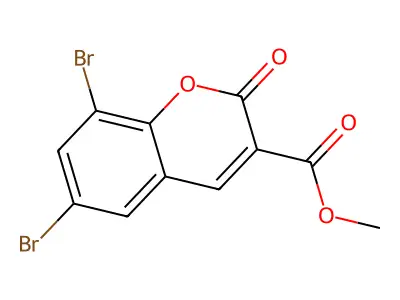 methyl 6,8-dibromo-2-oxo-2H-chromene-3-carboxylate structure