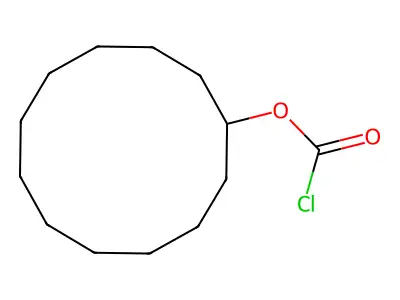Cyclododecyl chloroformate structure