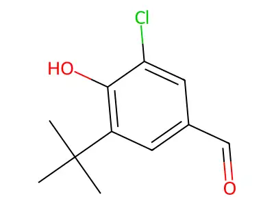 5-(tert-Butyl)-3-chloro-4-hydroxybenzaldehyde structure