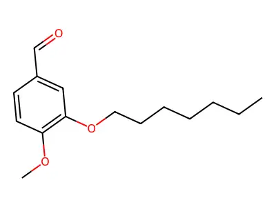 Benzaldehyde, 3-(heptyloxy)-4-methoxy- structure
