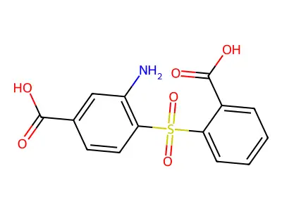 3-Amino-4-(2-carboxyphenylsulfonyl)benzoic acid structure