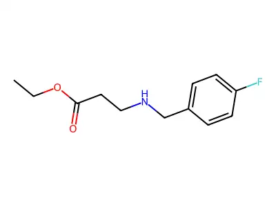 Ethyl 3-{[(4-fluorophenyl)methyl]amino}propanoate structure