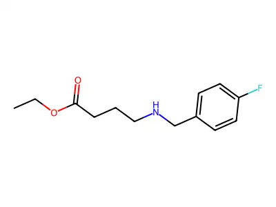 Ethyl 4-{[(4-fluorophenyl)methyl]amino}butanoate structure