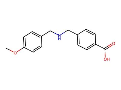 4-{[(4-Methoxybenzyl)amino]methyl}benzoic acid structure