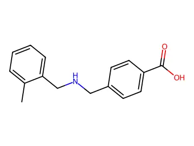 4-{[(2-Methylbenzyl)amino]methyl}benzoic acid structure