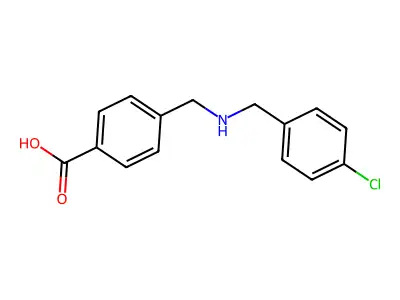 4-{[(4-Chlorobenzyl)amino]methyl}benzoic acid structure