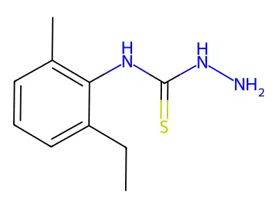 N-(2-ethyl-6-methylphenyl)hydrazinecarbothioamide structure