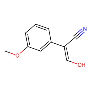 3-羟基-2-(3-甲氧基苯基)丙-2-烯腈 structure