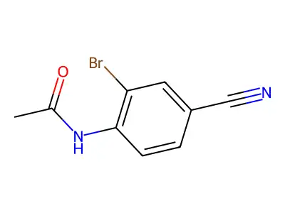 2'-Bromo-4'-cyanoacetanilide structure