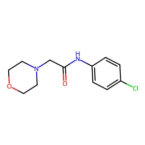 4-Morpholineacetamide, N-(4-chlorophenyl)- structure