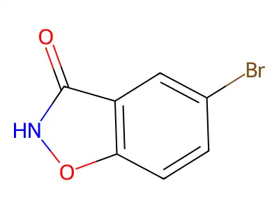 1,2-Benzisoxazol-3(2H)-one, 5-bromo- structure