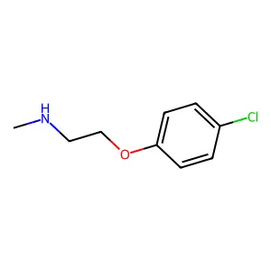 (2-(4-Chlorophenoxy)ethyl)(methyl)amine structure