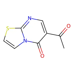 6-acetyl-5H-[1,3]thiazolo[3,2-a]pyrimidin-5-one structure