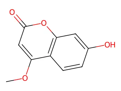 7-Hydroxy-4-methoxymethylcoumarin structure