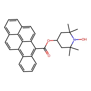 (1-Hydroxy-2,2,6,6-tetramethylpiperidin-4-yl) benzo[b]pyrene-6-carboxylate structure